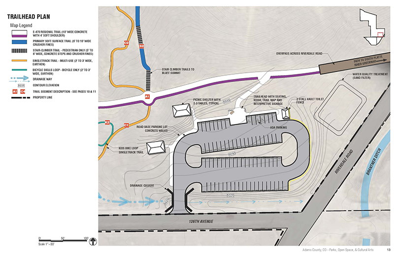 Riverdale Bluffs Trailhead Plan