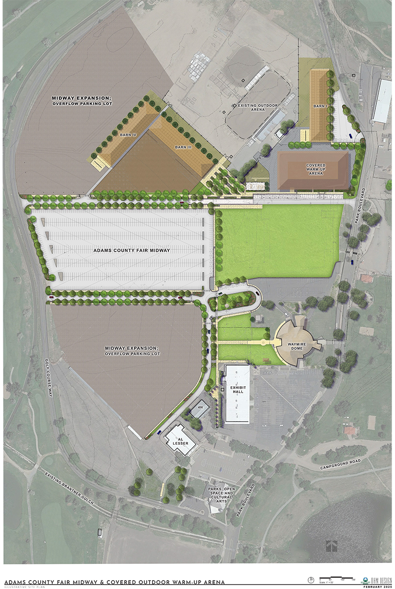 Adams County Fair Midway & Covered Outdoor Arena concept