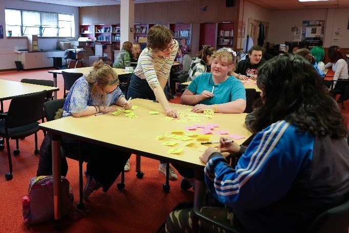 Students in the classroom.